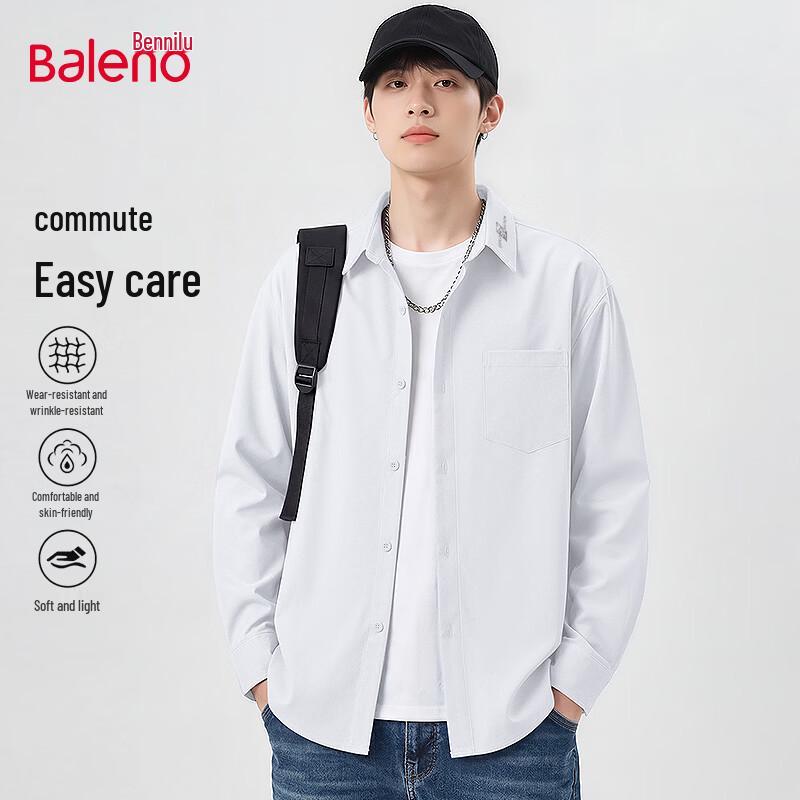 Baleno Men s Printed Long-Sleeve Casual Shirt M