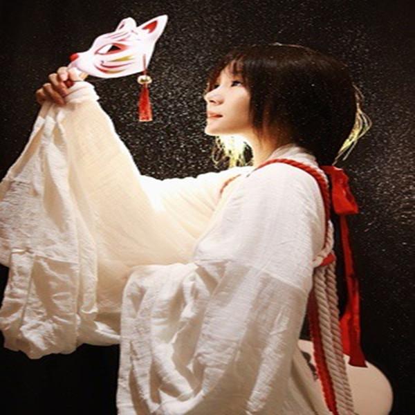 Pink Sakura Cute Princess Dress Up Show Half Face Cat Face Mask Japanese Anime Festival Masquerade Fox Mask