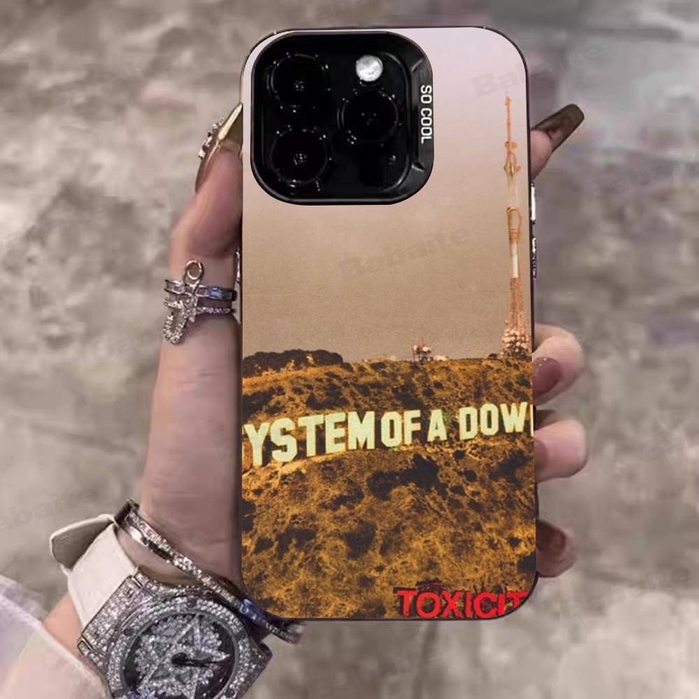 Metal Band System Of A Down For IPhone 17 16 15 14 13 12 11 Pro Max Plus Matte Color Back Phone Cover