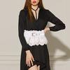 Elegant Lace Flower Corset Dress Waist Belt For Women Elastic Girdle Dress Accessory For Daily Outfit Waist Styling