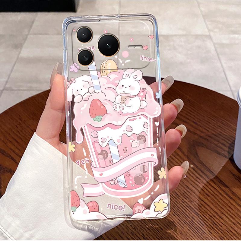 Cute Panda Cat Rabbit Pattern Phone Case For Honor Power2 Transparent TPU Silicone Shockproof Soft Casing For Honor Power2 Shell