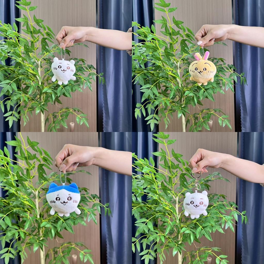 Mini Plush Joyful Bear Keychain With Colorful Chains Ultra Soft Cute Toy Animal