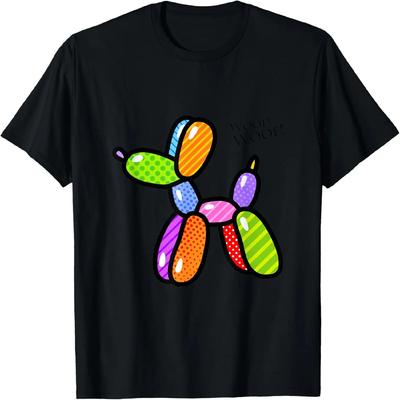Poodle Dog Balloon Animal Illustration Graphic Designs T-Shirt