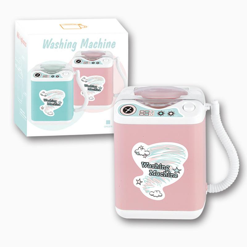 Mini Powder Puff Child Sponge Electric Washing Plastic Makeup Tools Cleaning Machine Cleanser Dry And Wet Dual Use Powder