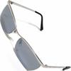 [Berkuto] Silver X Smoke Sunglasses, Eyeglasses, Fashion Glasses, Fashion Glasses, Men's, Women's, Round, Square, Transparent, Tinted, Small, Large,