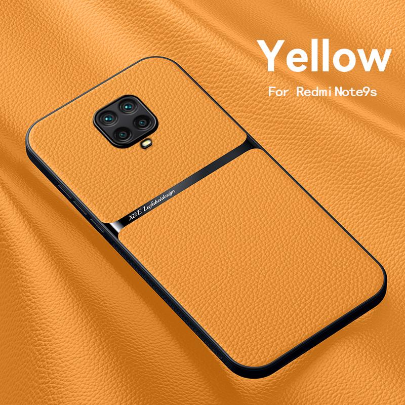 For Xiaomi Redmi Note 9 Pro Case Leather Magnetic Phone Case For Redmi Note 9S 9Pro Max Note9S Built-in Metal Plate Back Cover