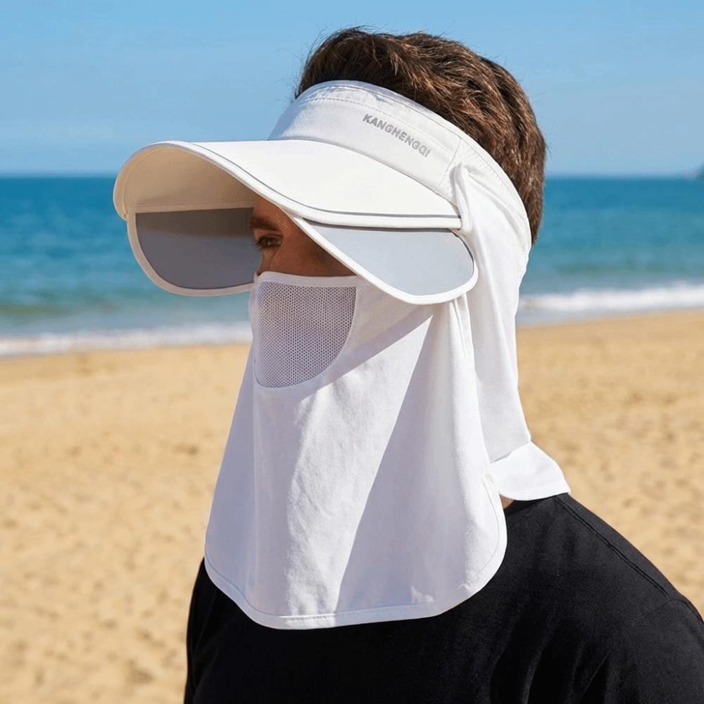 Breathable UV Resistant Hat Stretchable Brim Beach Empty Top Wide Brimmed Sunshade Cap Outdoor