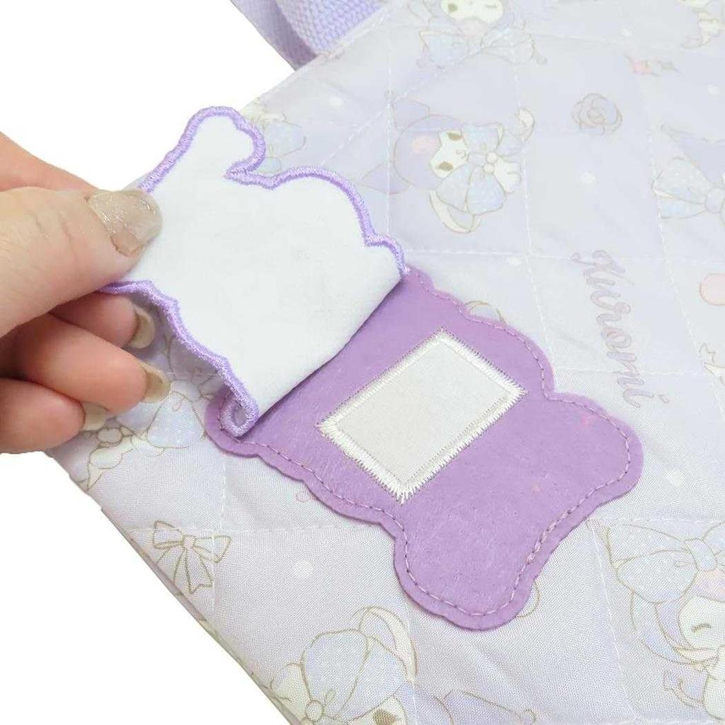 Takanami Create Quilted Shoe Case, Kuromi Purple [130508] Perfect for kindergarten, school, and extracurricular activities