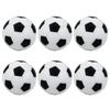 Set of 6 Black And White Balls 23mm Foosball Balls Resin Materials Perfect for Table Soccer Replacement Smooth Gameplay