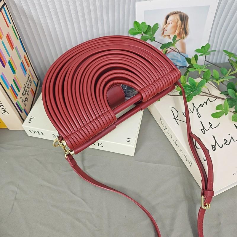 Bags Portable Woven Single-shoulder Diagonal Handbags Female Niche High-end Personalized Fashion