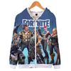 Fortnite Hoodie 3d Print Zipper Sweatshirts Battle Royal Cosplay Costume