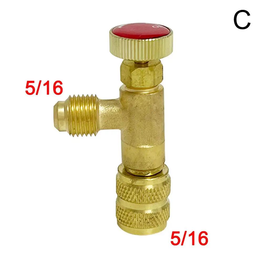 Liquid Safety Valve 1/4" Adapter For Air Conditioning Refrigerant - Air Conditioning Repair And Fluoride Safety Adapter G7K7
