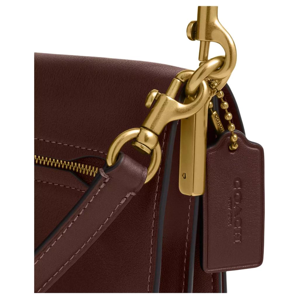 Coach Tabby 26 Brand Logo Detachable Shoulder Strap Design Leather Handbag Crossbody Shoulder Bag Medium Women handbag Brass Maple CCX04-B4MPL