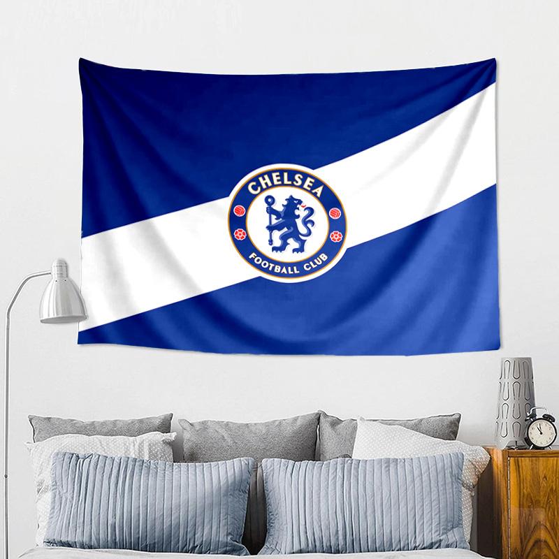 Chelsea Football Club Crest Tapestry, Unique Design Tapestry, Wall Decor for Bedroom,Livingroom, Playroom,Heartwarming Fan Holiday Gifts