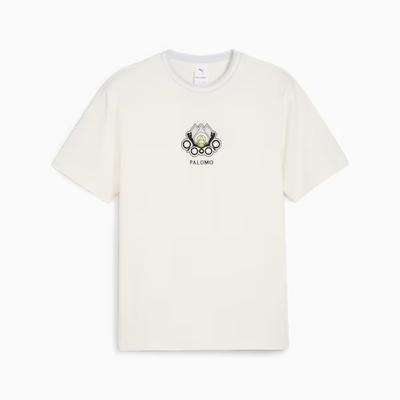 Puma X Palomo SS24 Logo Print Rundhals T-Shirt Unisex Oberteile Warm-Weiß 625558-65