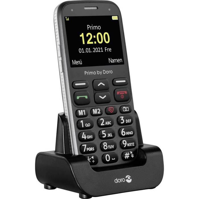 Doro Primo 368 5,84 cm (2.3) 92 g Noir, Graphite Téléphone pour Seniors - 360084