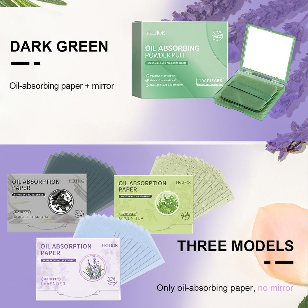 Oil Blotting Paper Sheets for Face Cleaning Matting Face Wipes Set Professional Facial Cleaning Oil-Absorbing Paper Makeup Tools