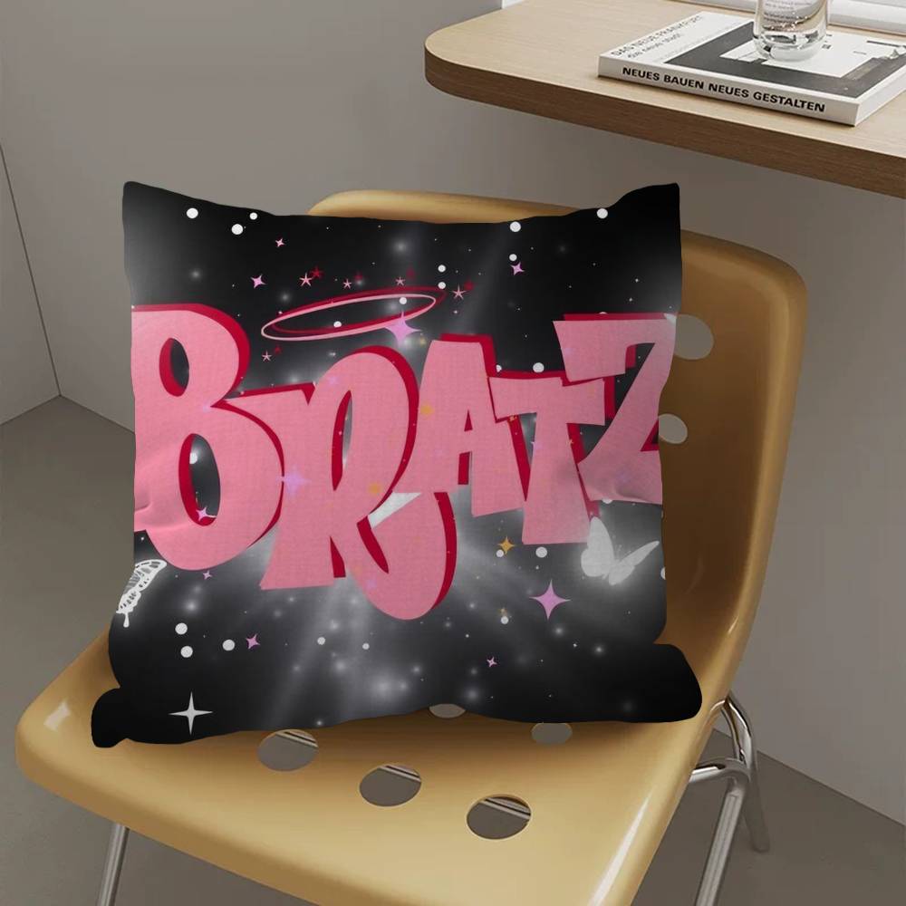 Cartoon BBratzs Personalized Picture Text Home Decorative Pillows Household Gifts 45x45cm