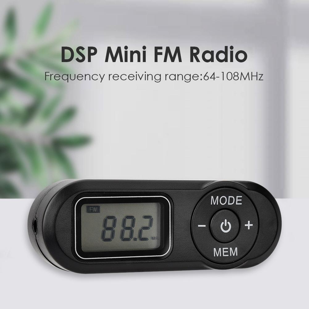 Tragbares Taschen-Mini-Radio LCD-Digitalanzeige Taschen-Mini-Radio Outdoor-Walking Retro FM Player Empfänger