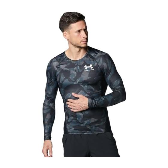 UNDER ARMOR Base Layer UA Isochil Compression Novelty Long Sleeve Shirt Training Men s