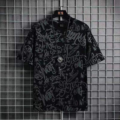 Men's Summer Ice Silk Breathable Trendy Short-Sleeve T-Shirts
