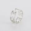 Stylish stainless steel Simple hollow fish-shaped ring Charm cute amulet Timeless promise party birthday jewelry gift