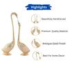 Ett par Kissing Duck Showpiece Set om 2