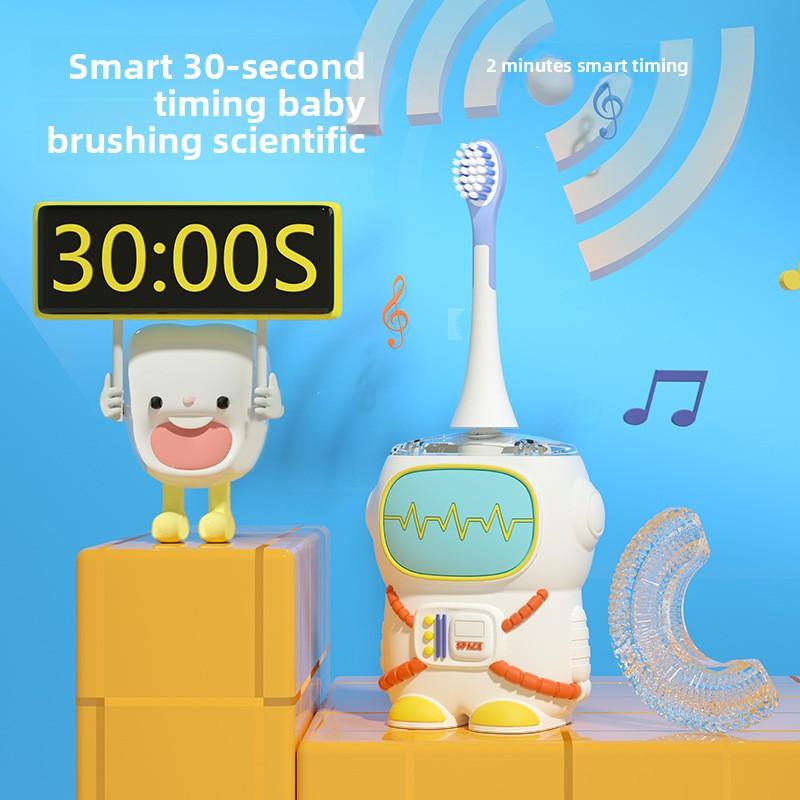 Cartoon Astronaut Silikon Weiche Haare Astronaut Kinder Spezialzahnbürste Elektrisches Lademodell