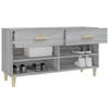 Shoe Cabinet Grey Sonoma 102 X 35 X 55 Cm Particleboard