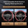 Suitable for Volkswagen Carbon Fiber Texture Steering Wheel Cover Snap-On Wave-Shaped Protective Shell Golf Passat Polo Jetta Tiguan T-Roc Atlas