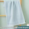 Thick Absorbent Pure Cotton Face Towel with Embroidered Logo for Adults