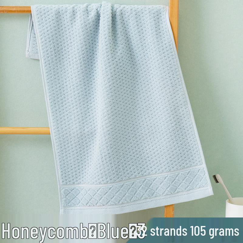 Thick Absorbent Pure Cotton Face Towel with Embroidered Logo for Adults