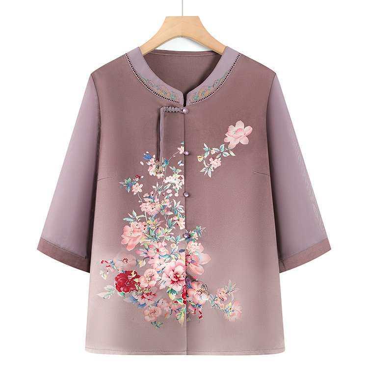 Chiffon Summer Shirts: Stylish, Lightweight Tops for Middle-Aged Women, Seniors, Moms, and Grandmothers