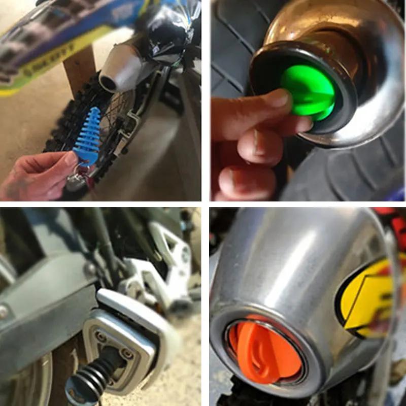 Motorcycle Exhaust Pipe Plugs Muffler Wash Plug Pipe Protector Motocross Tailpipe Air-bleeder Silencer For Honda Yamaha Kawasaki