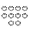 10Pcs Miniature Bearing Stainless Steel Roller Device Parts Replacement S6007ZZ 62x35x14mm