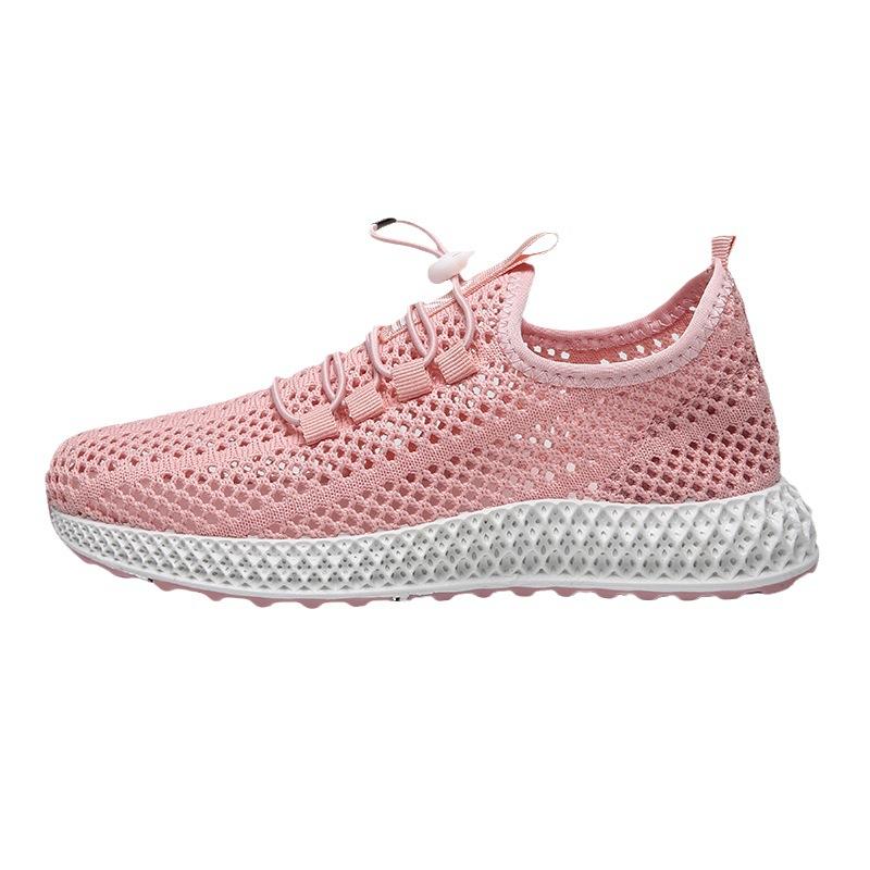 22 Mesh Spring and Summer Breathable Fly-woven Mesh Shoes Sports Shoes Trendy Hollow-soled Casual Shoes Middle School Students Running Shoes