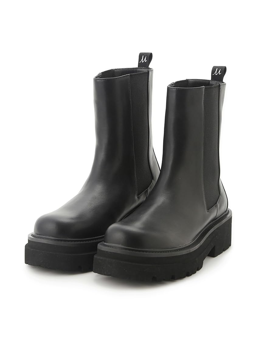 

Mira Owen M Logo Side Gore Boots 09WGS251521 BLK