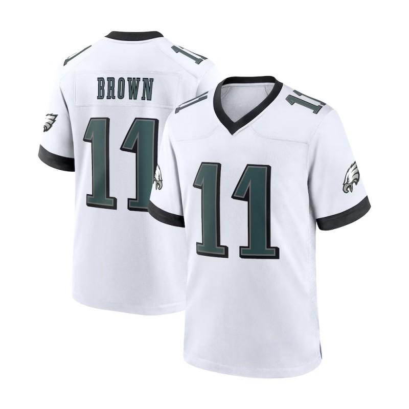 Philadelphia Eagles NFL Football Jersey Jalen Hurts 1 Saquon Barkley 26 Embroidered Team Sportswear Men