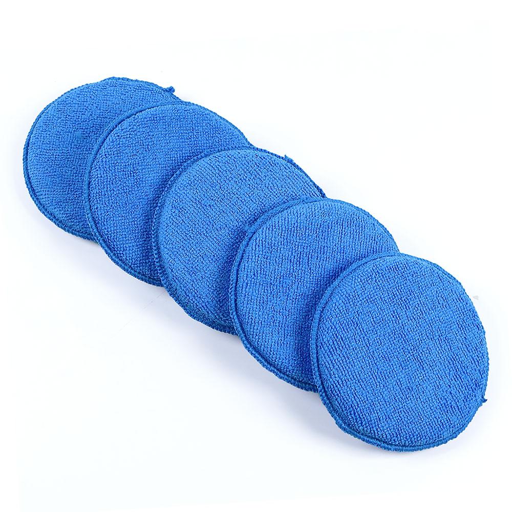 

Silicone World 5PCS Car Waxing Polishing Sponge Block Microfiber Round Foam Applicator Pad Car Detailing Care Cleaning Tools