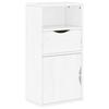 VidaXL Side Cabinet Drawer ODDA White 40x24x79 Cm Solid Pine Wood, Cabinet, Buffet, Kitchen Storage Furniture, 4103600