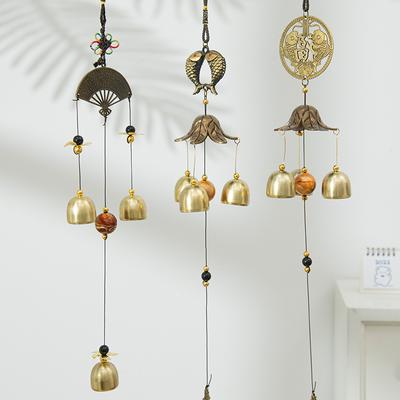 Metal Wind Bell Japanese Room Decoration Retro Wind Sound Hanging Ornament Wind Chimes Home Garden Yard Outdoor Pendants