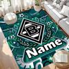 Custom Name Personalized Borussia Monchengladbach Print Carpet, Versatile Home Decor Rug, for Playroom, Apartment, Balcony, Entryway, Hallway Gift