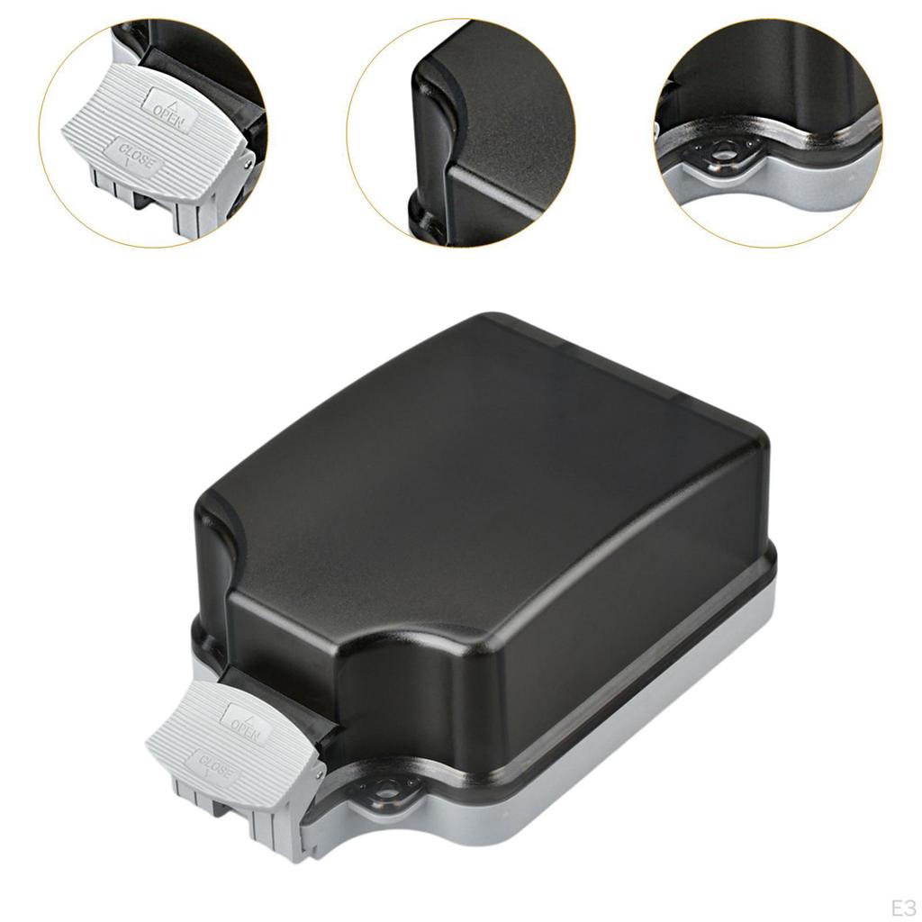 2 Pieces Outdoor Outlet Cover Electrical Box Waterproof Accessory Power Socket for Patio