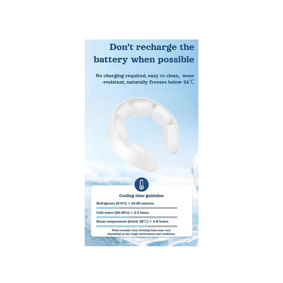 New Hanging Neck Cooling Relieving the Summer Heat Ice Patch Cold Circle Patch Large Ice Area Natural Organic Materials