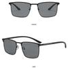 Polarized Sunglasses Metal Square-Frame UV400 Shades Eyewear for Men and Women Retro Brand Designer Trendy Driving Sun Glasses