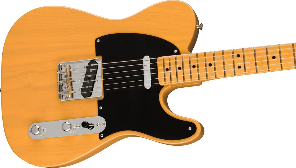 Fender Electric Guitar American Vintage II 1951 Maple Butterscotch Blonde with Hard Case Telecaster®, Fingerboard,