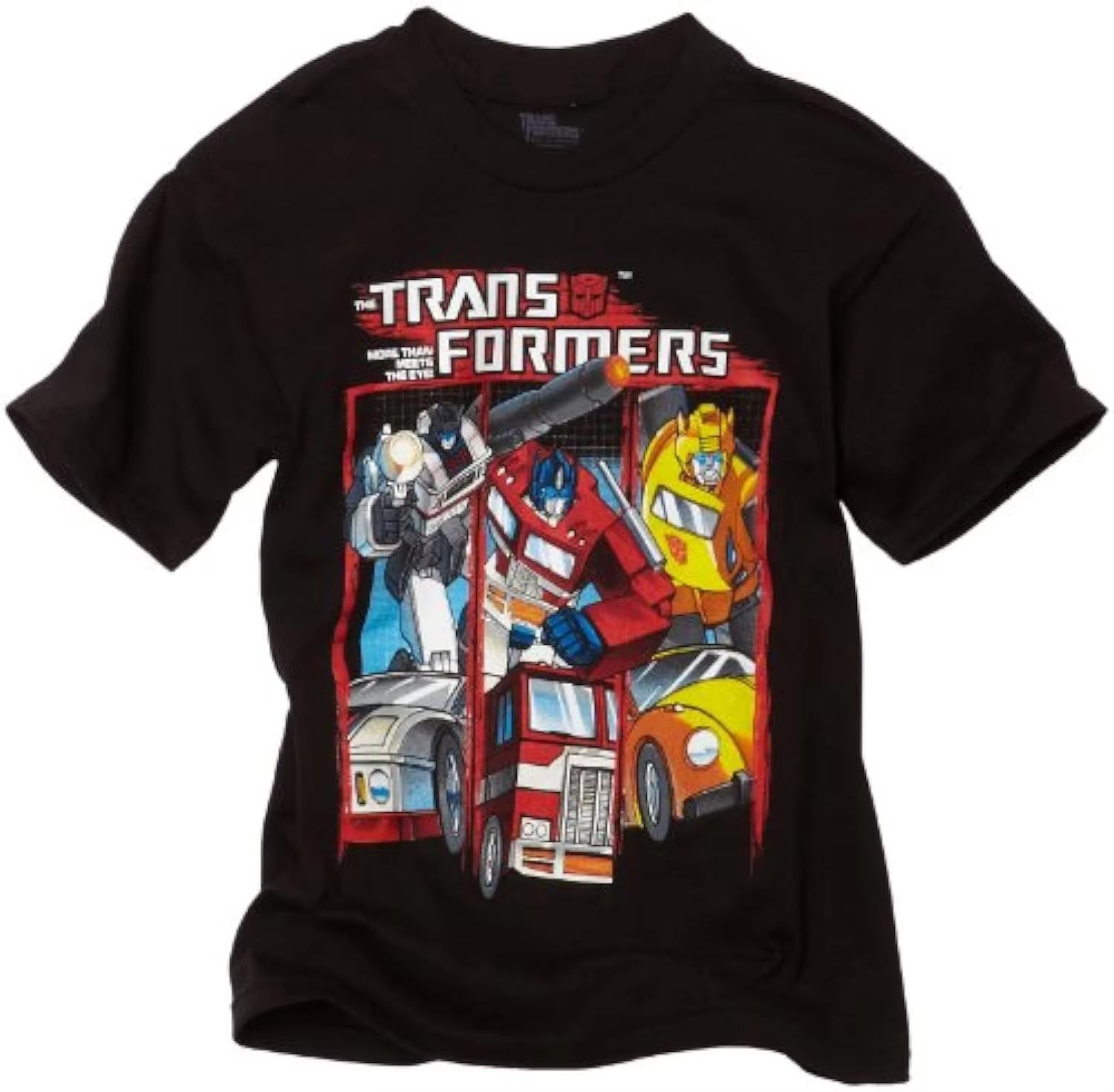 

The 2026 summer transformers pattern Pure cotton printed tshirts children general breathable loose leisure Unisex and Women S