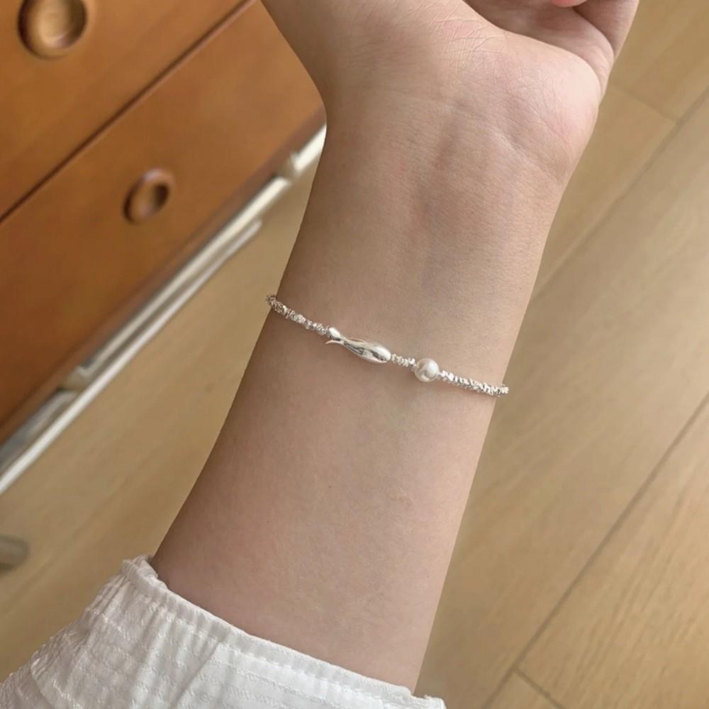 Small Small Fish Bracelet Sweet Imitation Pearl Bracelet Exquisite Fish Bracelet  Girls