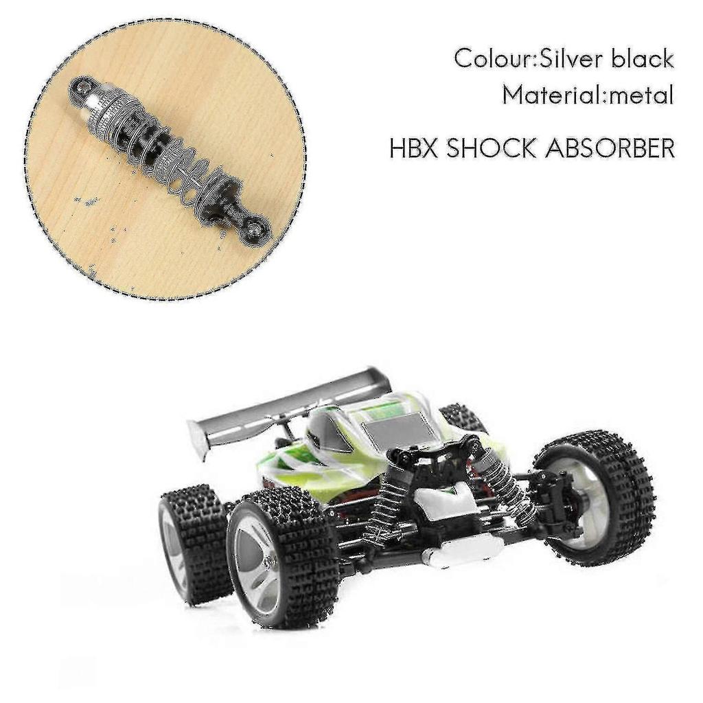 4pcs Upgraded Aluminum Capped Oil Filled Damper Compatible with Hbx 16889 M16100a 1/16 Rc Car Parts
