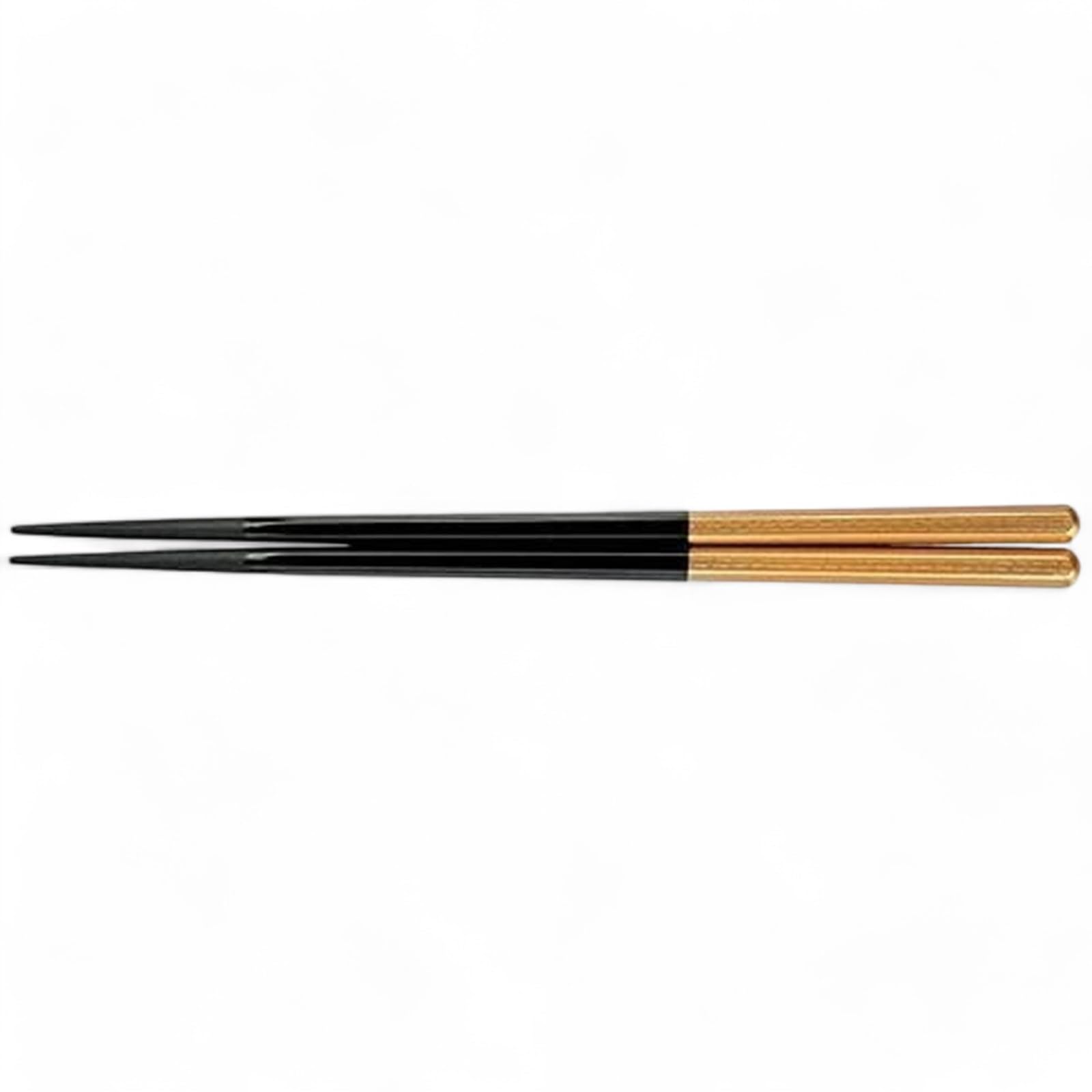 

Chopsticks PBT Hexagonal Made in Japan Dishwasher Safe J-kitchens (Hashi) 20.5cm Black/Gold